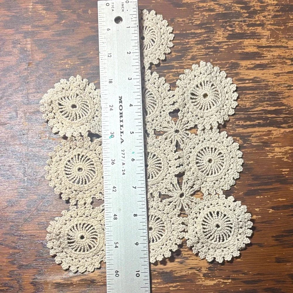 Elegant Cream Crochet Furniture Cover